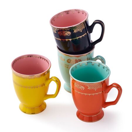 Pols Potten Teetassen Grandpa im 4er Set von Pols Potten Multi-Colour