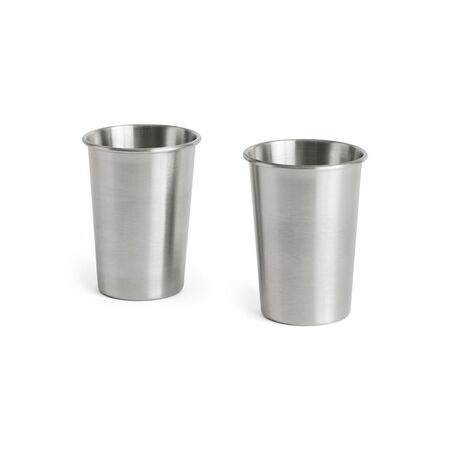 HAY Accessoires Edelstahl-Becher Outdoor Market im 2er set von Hay Stainless steel