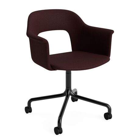 HAY Living Büro-Armlehnstuhl Layout 264 von Hay Schwarz pulverbeschichtet Aluminium, Vidar - 693