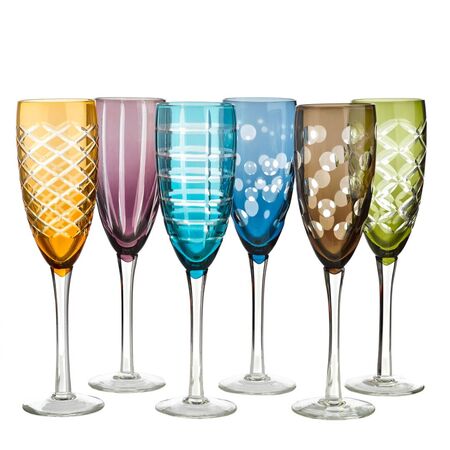 Pols Potten Champagnergläser Cuttings im 6er Set von Pols Potten Multi-Colour