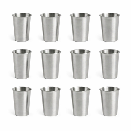 HAY Accessoires Edelstahl-Becher Outdoor Market im 2er set von Hay Stainless steel