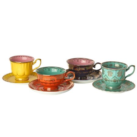 Pols Potten Teetassen Grandpa im 4er Set von Pols Potten Multi-Colour