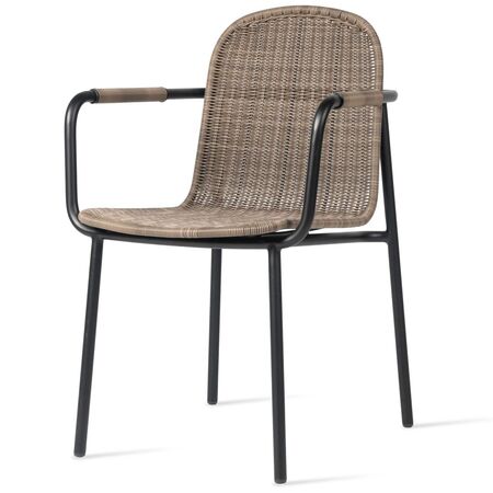 Vincent Sheppard Vincent Sheppard Wicked Dining Chair Schwarz – Taupe