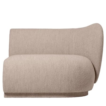 Ferm Living Modulares Sofa Rico Armrest von Ferm Living Armlehne rechts, Natural - Soft Bouclé