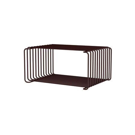 Montana Panton Wire Half Height Black Red, B: 34.8 cm / H: 17.2 cm, T: 25.7 cm