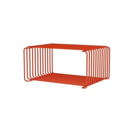 Montana Panton Wire Half Height Black Red, B: 34.8 cm / H: 17.2 cm, T: 25.7 cm