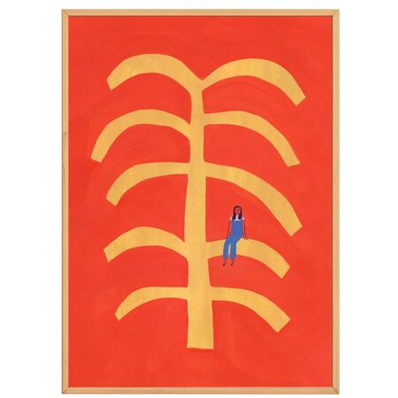 Gemälde Fond Rouge von Paper Collective