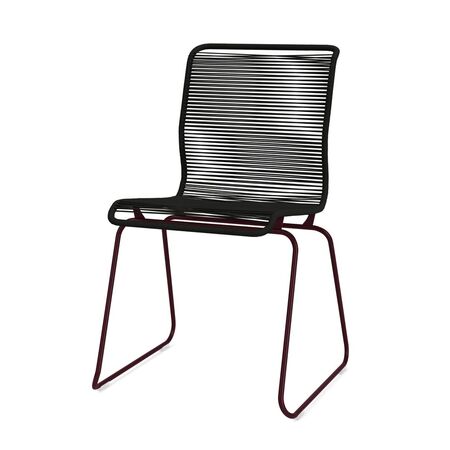 Montana Montana Panton One Outdoor Stuhl Papier 602 Paper Black, Chrom 43 Chrome