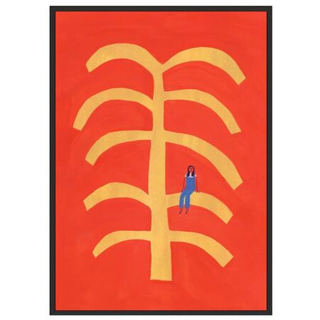 Gemälde Fond Rouge von Paper Collective