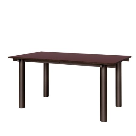 Ferm Living Ferm Living Atura Dining Table - Esstisch Dark Chocolate, Burgundy Linoleum
