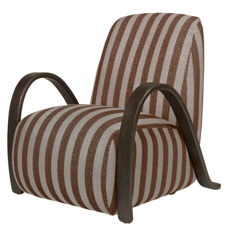 Ferm Living Lounge Sessel Buur Louisiana von ferm living Sand / Chocolate