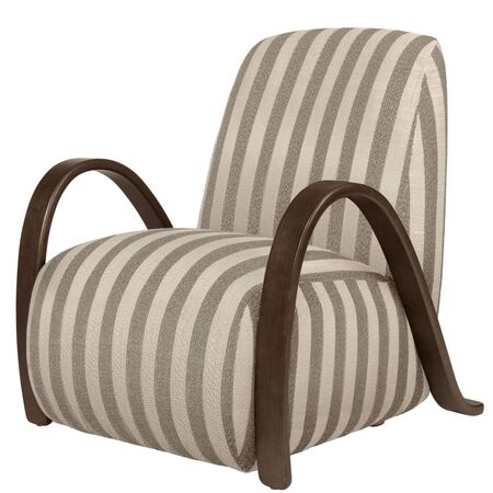 Ferm Living Lounge Sessel Buur Louisiana von ferm living Sand / Chocolate