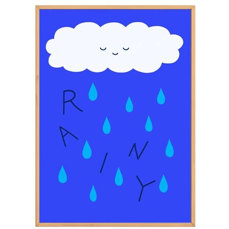 Paper Collective Gemälde Rainy von Paper Collective 50 x 70 cm 