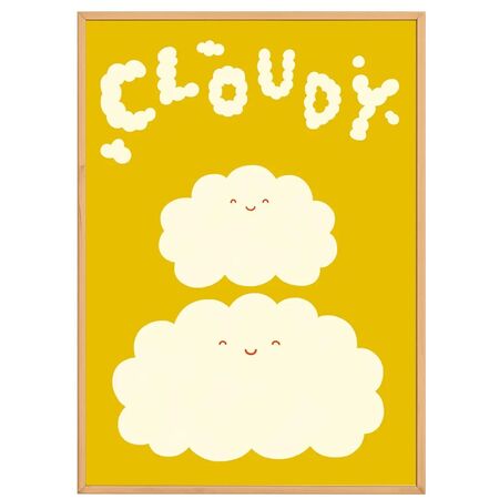 Paper Collective Gemälde Cloudy von Paper Collective 50 x 70 cm 