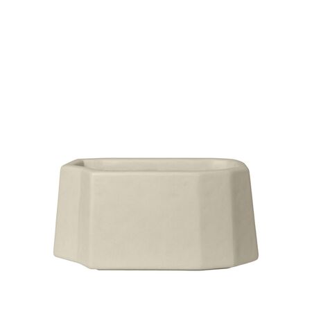 Ferm Living Pflanzentopf Staffa von Ferm Living B: 35.3 cm / T: 33.2 cm / H: 36 cm , Ivory