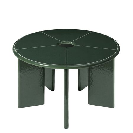 Ferm Living Runder Esstisch Deya von Ferm Living x Utzon Dunkelgrün