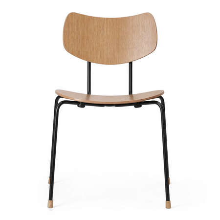 Carl Hansen & Søn VLA26T Vega Chair Oak clear lacquer, Powder-coated black steel