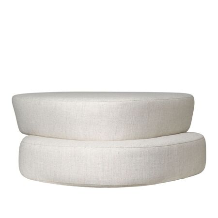 Ferm Living Stapelbarer Ottoman Plyo von Ferm Living Off-white