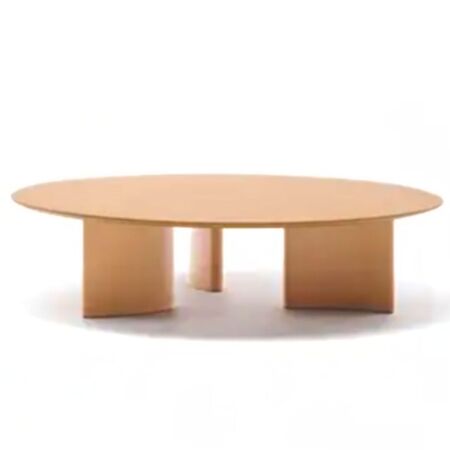 Fast Spa Niedriger Tisch Naca H32 cm von Fast Ø: 80 cm, Senfgelb 