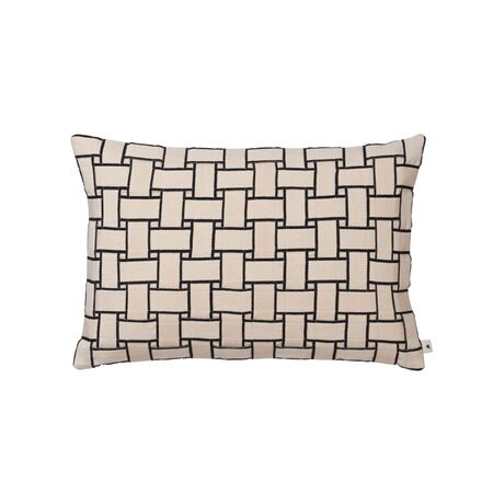 Ferm Living Kissen mit Füllung Lattice Offset von Ferm Living B: 40 cm / H: 60 cm , Basic