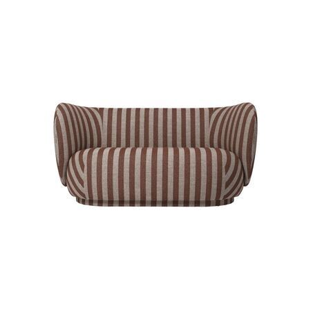 Ferm Living Rico Sofa B: 150 cm , Sand / Chocolate - Louisiana