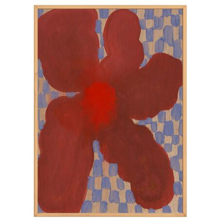 Paper Collective Gemälde Flowers with Checks 06 von Paper Collective 50 x 70 cm 