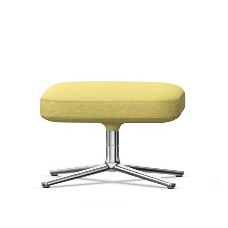 Ottoman Grand Repos Vitra, Volo Kanariengelb, Aluminium poliert
