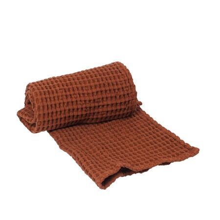 Ferm Living Handtuch aus Baumwolle im 2er Set Brown Clay