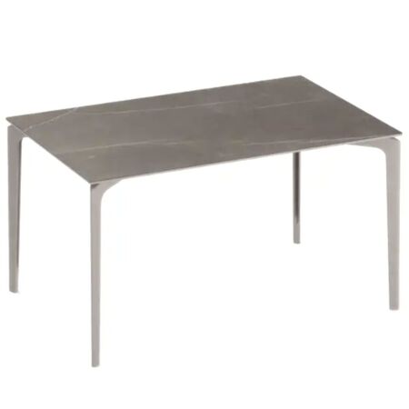 Fast Spa Allsize Tisch mit Tischplatte aus Feinsteinzeu von Fast L: 130 cm / B: 80 cm, Pulvergrau , GNO-Hazel