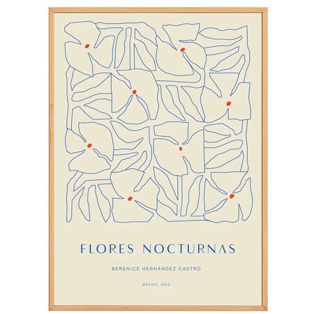 Paper Collective Gemälde Flores Nocturnas 01 von Paper Collective 50 x 70 cm 