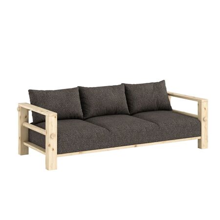 Karup Schlafsofa Bare von Karup 101 Klar lackiert, 642 Mellow Brown