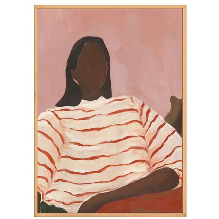 Paper Collective Gemälde Red Stripes von Paper Collective 50 x 70 cm 