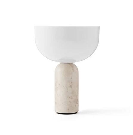 New Works Kizu Portable Table Lamp Marmor Kunis Breccia