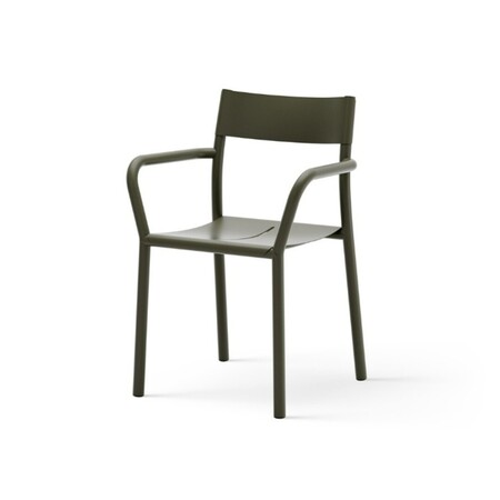 New Works New Works May Armchair - Gartenstuhl mit Armlehnen Dunkelgrün