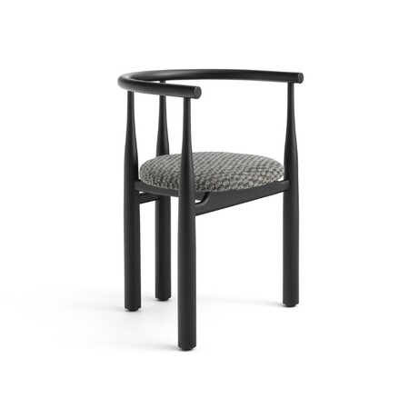 New Works Armlehnstuhl Bukowski von New Works Eichenholz schwarz lackiert, Tiger Mountain 003