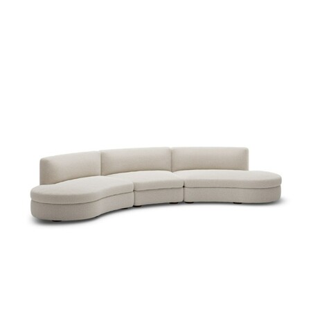 3-Sitzer Modularsofa Coda in geschwungener Form von New Works