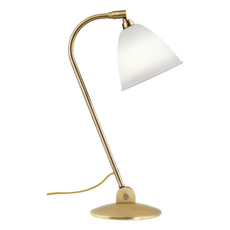 Gubi Tischlampe 'Bestlite BL2' mit Messinggestell Soft Black Semi Matt