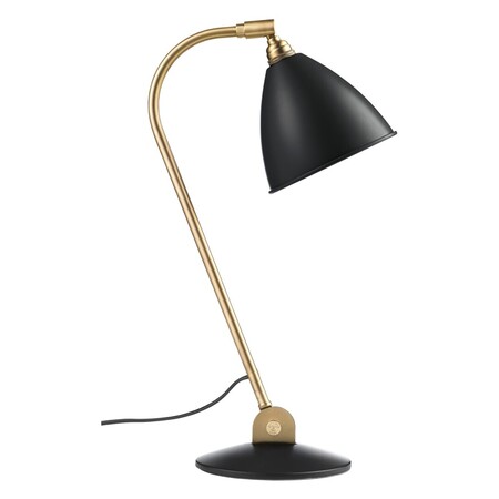 Gubi Tischlampe 'Bestlite BL2' mit Messinggestell Soft Black Semi Matt