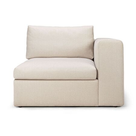 Ethnicraft Modulsofa Linke Armlehne Mellow von Ethnicraft Off white Eco