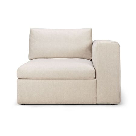 Ethnicraft Modulsofa Linke Armlehne Mellow von Ethnicraft Off white Eco