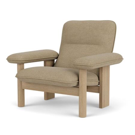 Audo Furniture Brasilia Lounge Chair von Audo Copenhagen Audo Boucle 02, Eiche Natur