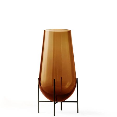 Audo Furniture Vase Echasse von Audo Copenhagen Bronzed Brass / Amber, Small