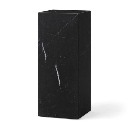 Audo Furniture Beistelltisch Plinth Pedestal von Audo Copenhagen Nero Marquina Marmor