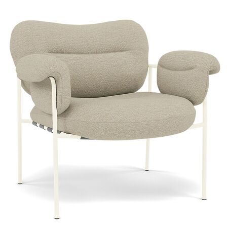 Fogia Lounge Chair Bollo von Fogia Leder Vintage Cognac, Schwarz