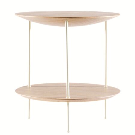 Fogia Beistelltisch Pastille von Fogia Eiche Hell - Perlweiss