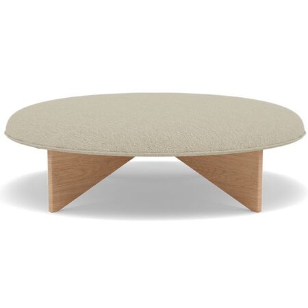 Fogia Grosser Pouf Utility von Fogia Moss 0004, Eiche Geräuchert