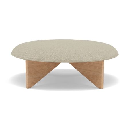 Fogia Kleiner Pouf Utility von Fogia Barnum Sand 2, Eiche lackiert 