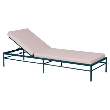 Fermob Sonnenliege Rivage von Fermob Acapulcoblau 21, Tissue Papyrus