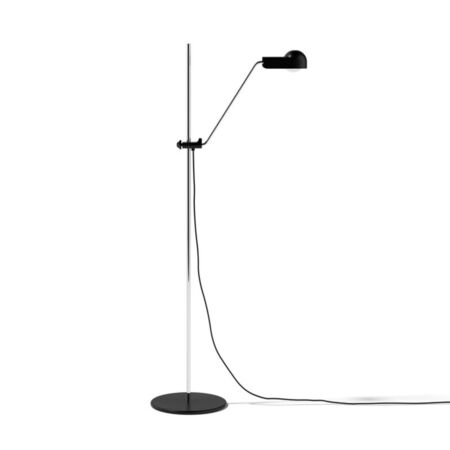 Karakter Stehleuchte Domo von Karakter Black / Chrome , EU 