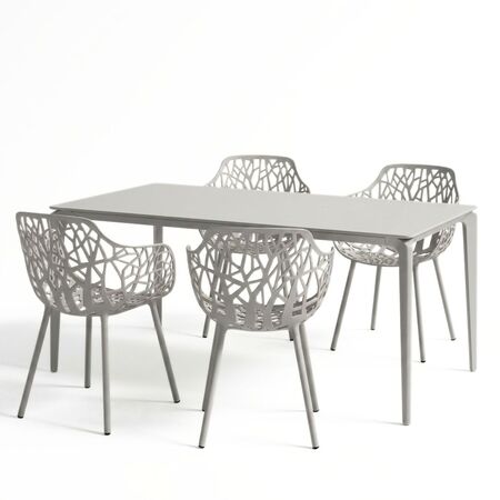 Fast Spa Forest Armlehnstuhl von Fast  Antikes Weiss , Beine bedeckt mit Aluminium